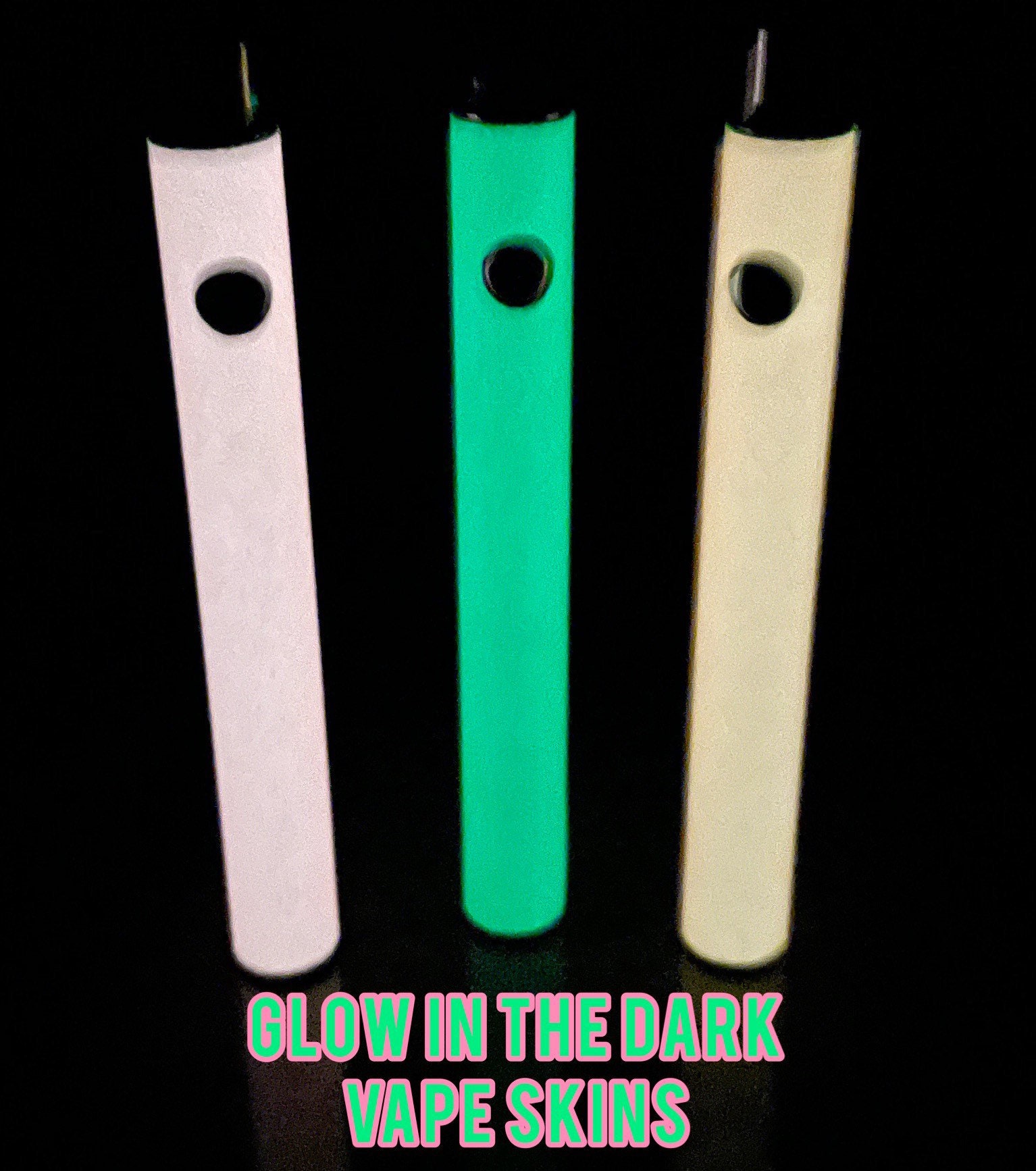 vape skins Glow in the Dark Vape Pen Skin | Neon Green | Pink | Yellow Vape Wrap Cover