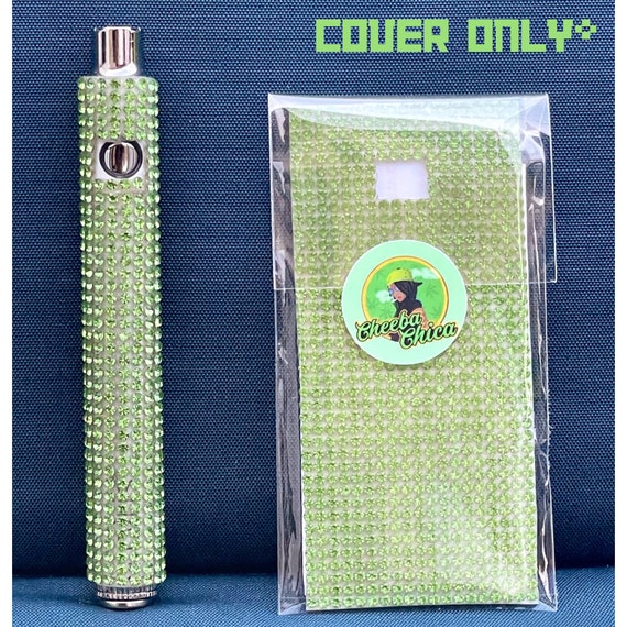 Apple Green Rhinestone Skin For Your OOZE Slim Twist 1.0 OR Ooze Slim 2.0 Vape Pen Bling  Dab Pen Skin