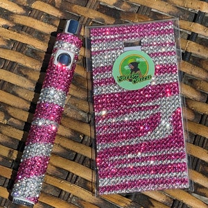 Vape Pen Pink Sparkly Pen Vape Skin Cover For Your Vape Pen Zebra Print  Animal