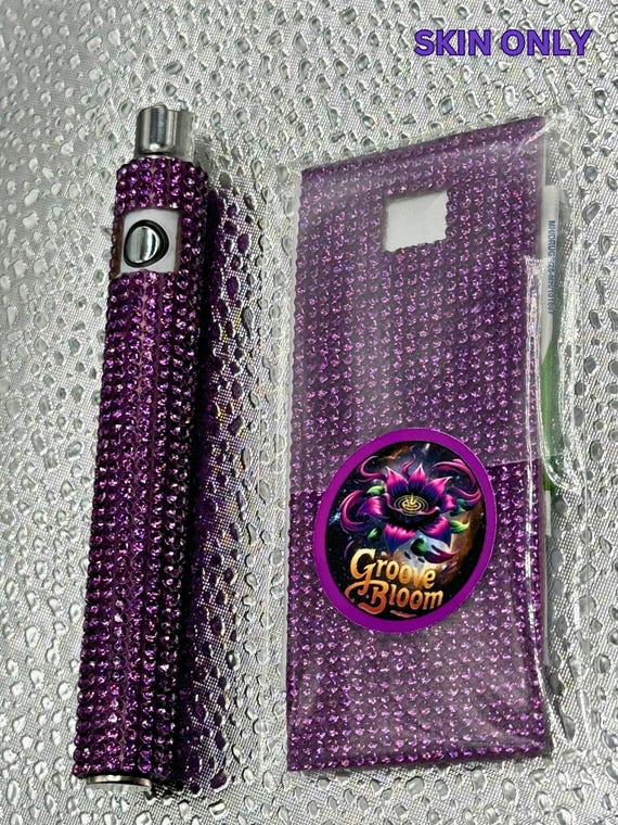Vape Pen Skin | Purple Rhinestone Vape Pen Bling Dab Pen Wrap