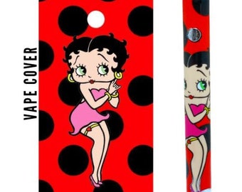 Betty Boop COVER For Your Ooze Pen SKIN Polka Dot Red Black Battery Decoration