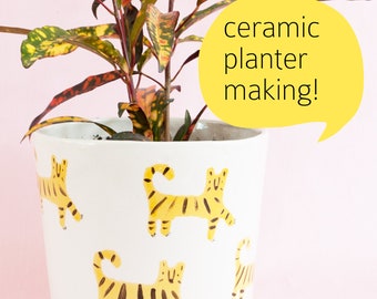 Saturday 23 June AND 7 July workshop: Handbuild your own planter 1030am-12.30am