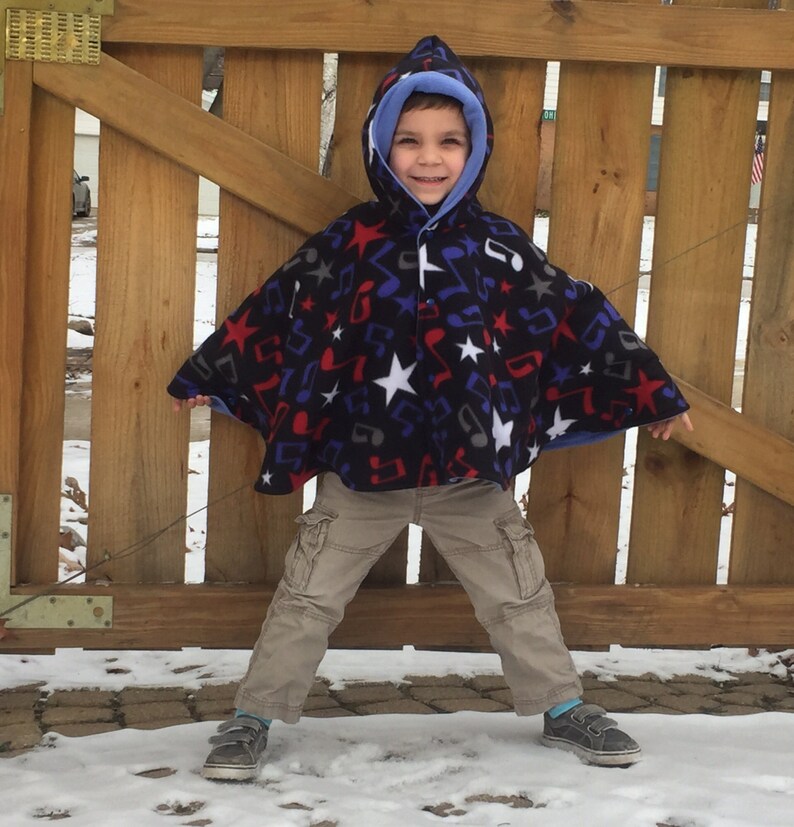 Car Seat Poncho, Fleece Poncho, Carseat Blanket, Toddler Poncho, Baby