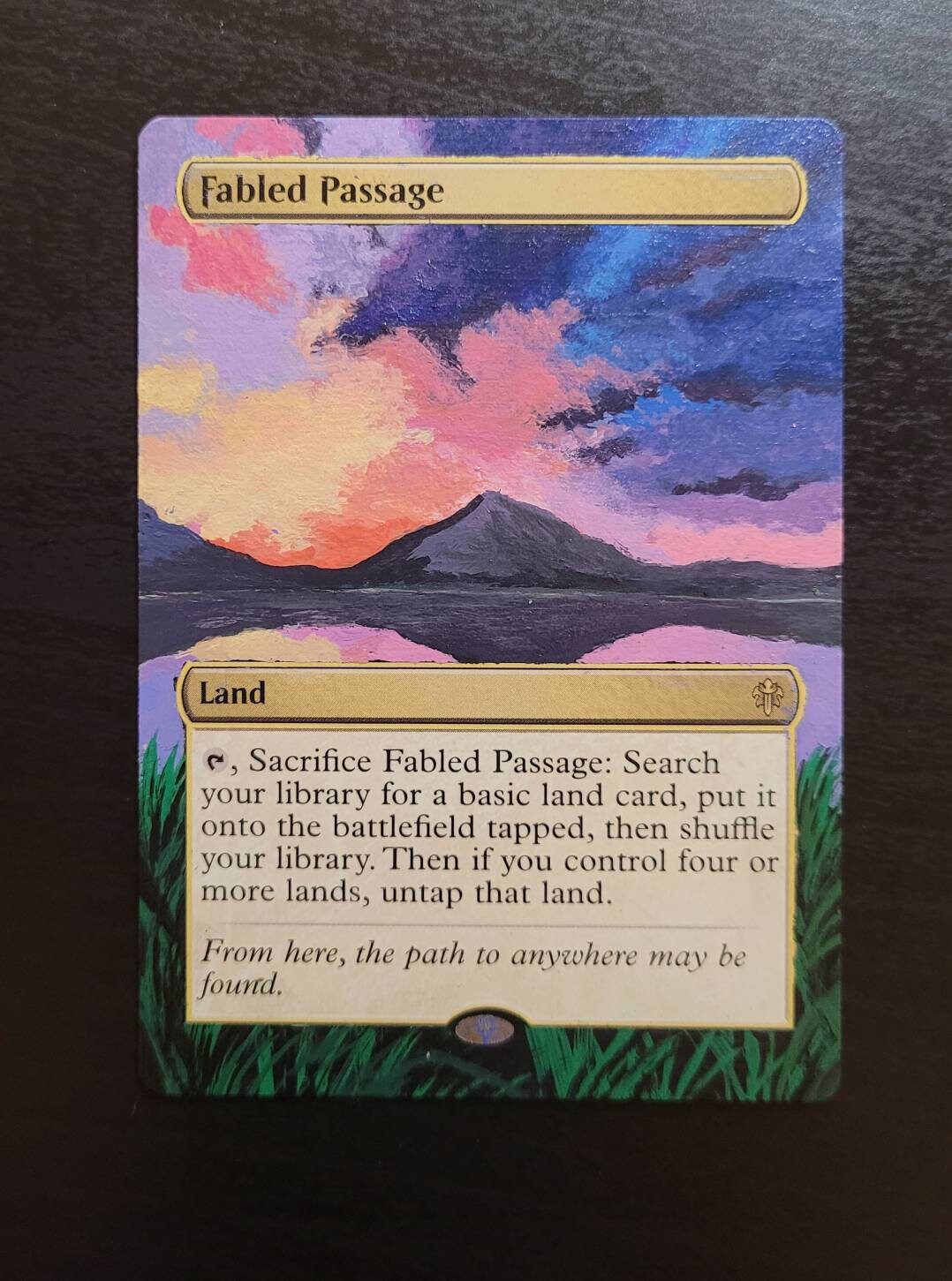 Magic The Gathering Fabled Passage Impressionist Alter Etsy