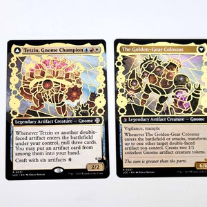 Magic Alter Tetzin, Gnome Champion Double Sided Gold Overlay