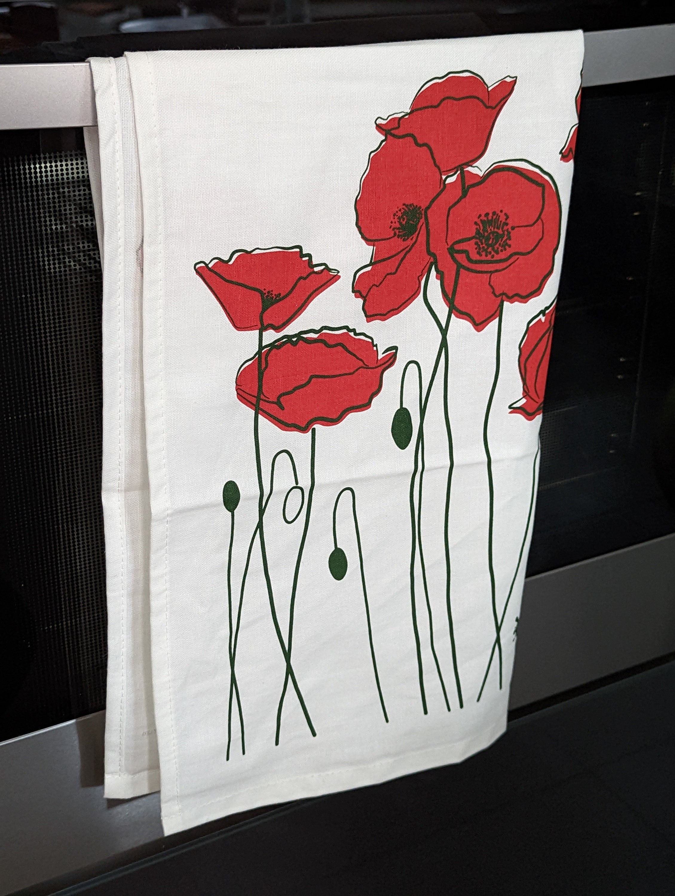 Poppy Tea Towel – Boho Hazel & Co.