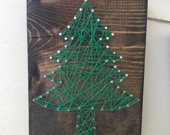 Christmas Tree - Handmade custom "Christmas tree" string art