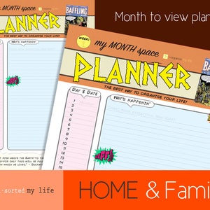 Weekly Planner Monthly Personal Yearly Organiser Vintage Style ...