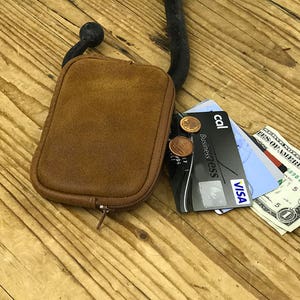 Piccolo portafoglio, borsa a gettoni, custodia per carte di credito, borsa, borsa da uomo, borsa a moneta piccola portafoglio Monogram, regalo donna con moneta portafoglio in pelle