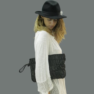 Black Leather clutch Leather purse Black clutch Evening bag Leather purse clutch purse Clutch bag Evening clutch wristlet