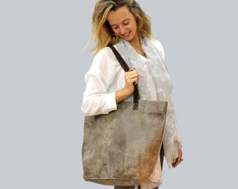 Leather tote sale Outlet