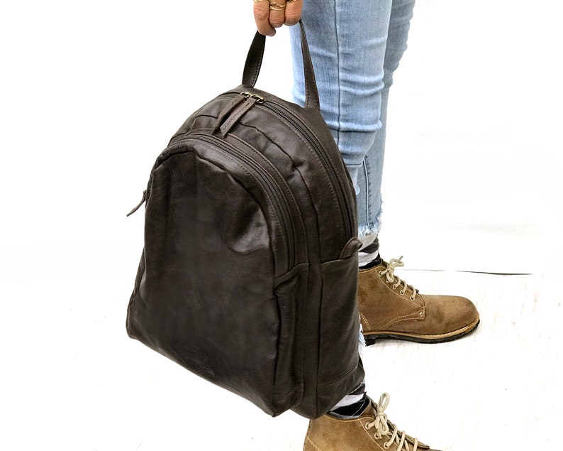 Convertible Leather Backpack Crossbody Convertible Backpack Purse Dark brown Shoulder Bag Hobo Handbag bag Handmade with love!