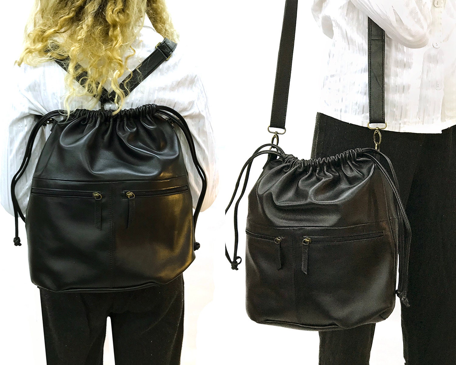 full size leather backpack