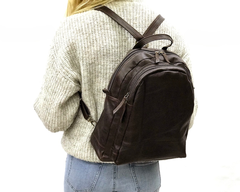Convertible Leather Backpack Crossbody Convertible Backpack Purse Dark brown Shoulder Bag Hobo Handbag bag Handmade with love!
