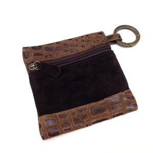 Leather Wallet Keychain Small pouch Coin wallet Womens wallets Wallet Girlfriend gift Mom gift # Buy 2 items get this wallet for free