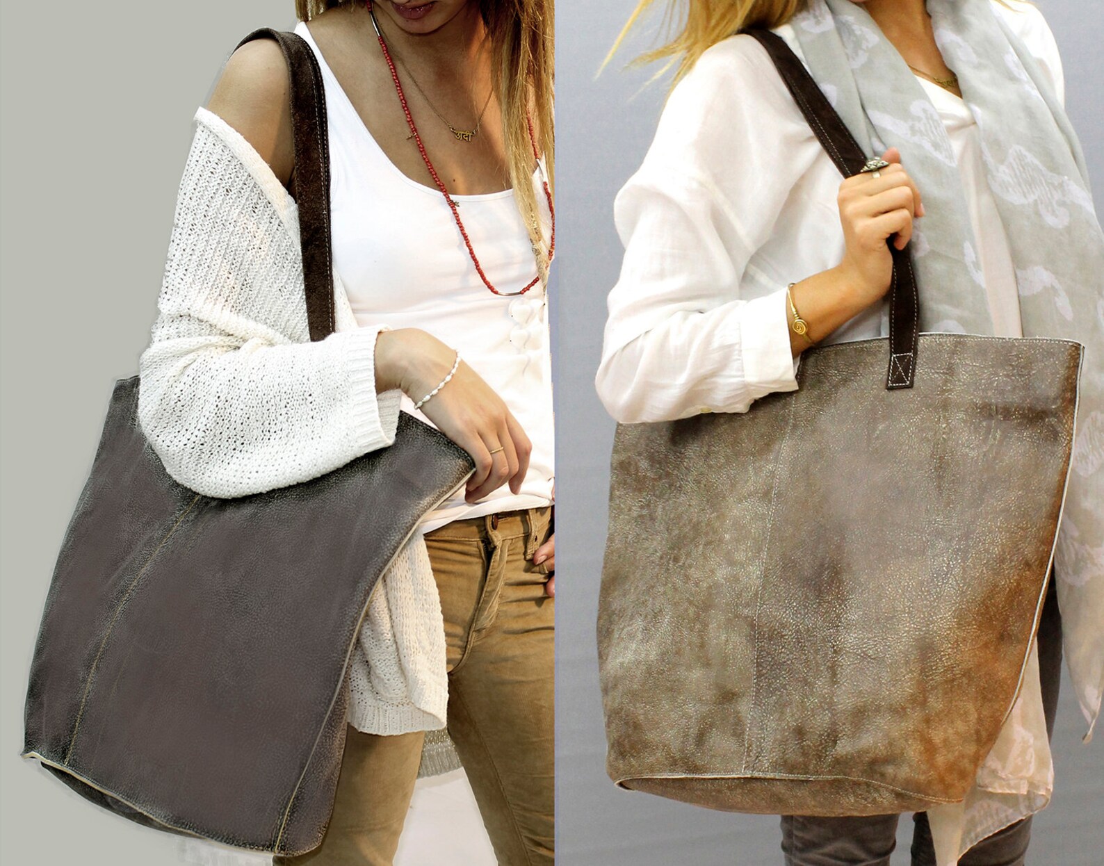 Extra Large Leather Tote Oversized Leather Tote Travel Tote Etsy