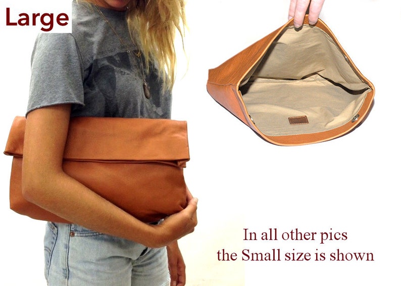 Sale Brown leather handbag Leather evening bag leather Etsy