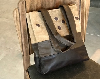 Brown Suede Leather Purse Bag Small Suede handbag Handmade Leather Bag