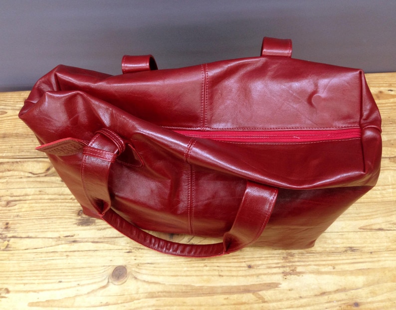 Sale Large Leather purse handbag Burgundy Leather handbag Etsy