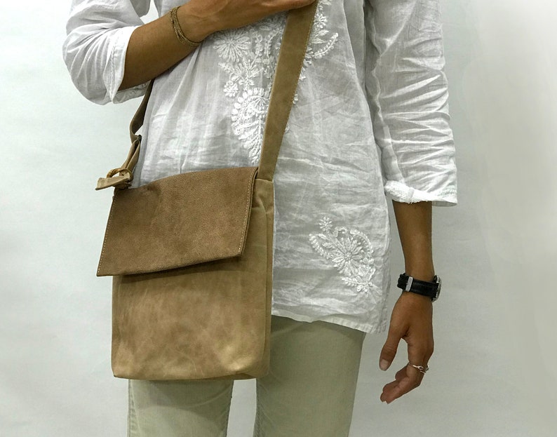 Women Small Brown leather bag Women crossbody bag Women/'s Leather shoulder bag Side purse