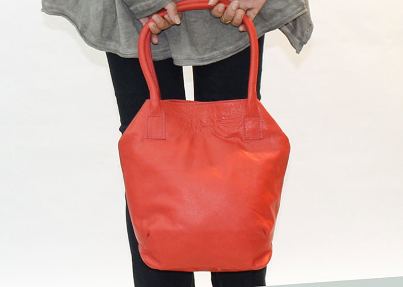 Sale RED Leather Purse Leather bag for Women Designer bag Etsy