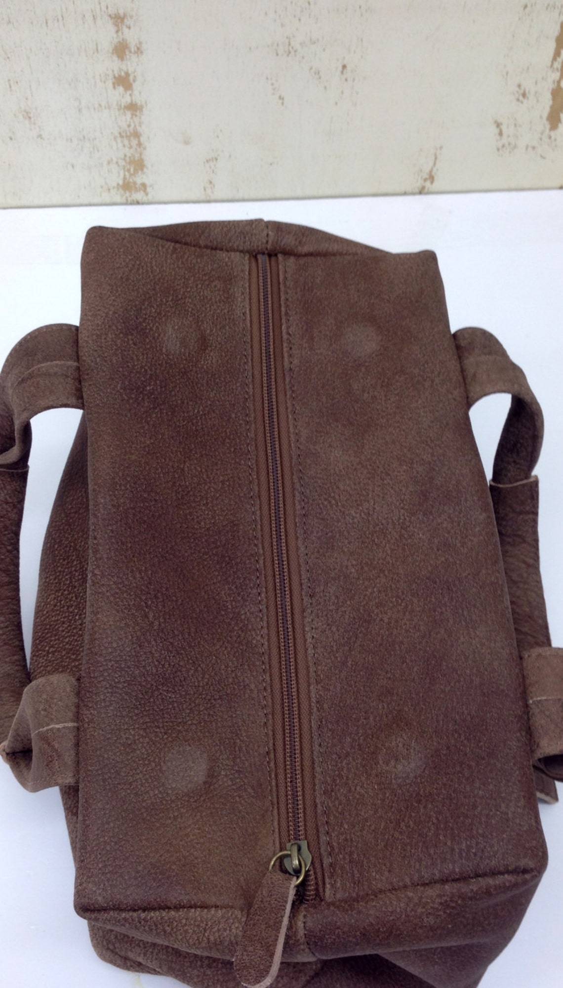 small brown leather handbag