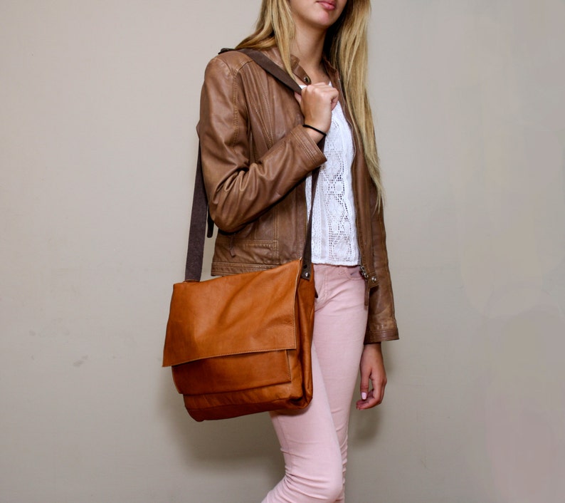 soft leather computer bag
