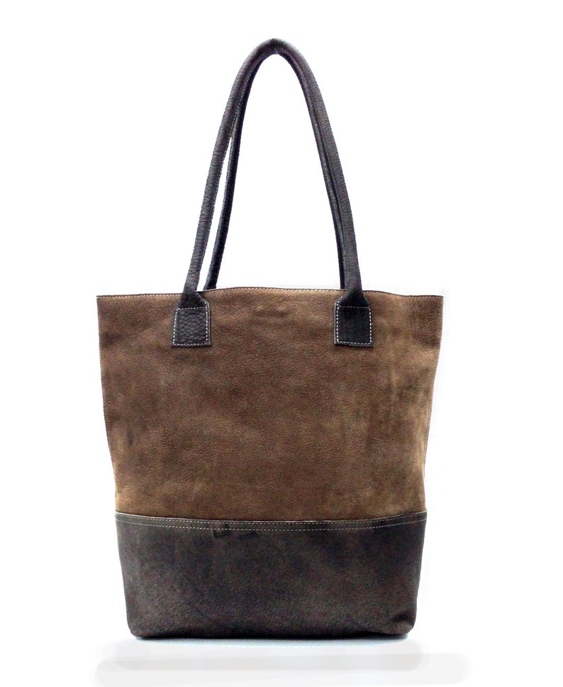 Sale Brown Leather tote bag Brown leather Bag for women Etsy