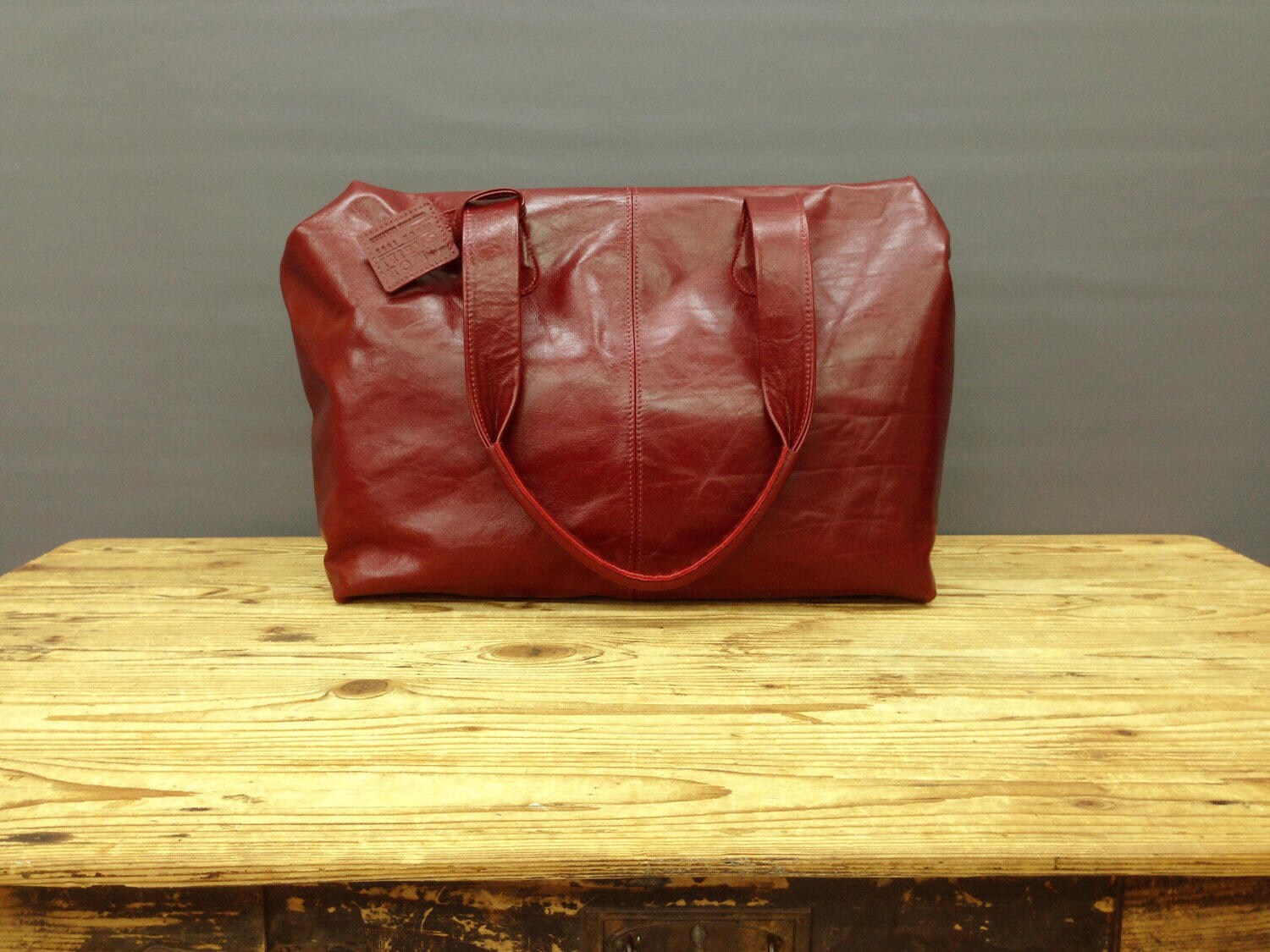 Sale Large Leather purse handbag Burgundy Leather handbag Etsy