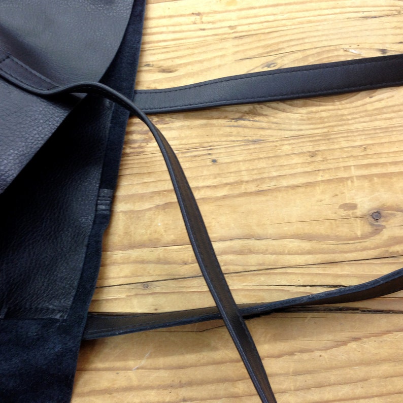 Sale Black leather bag Tote bag soft leather tote bag Large | Etsy