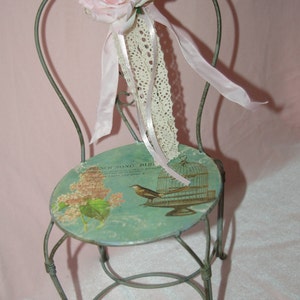 Vintage Shabby Metal Chair