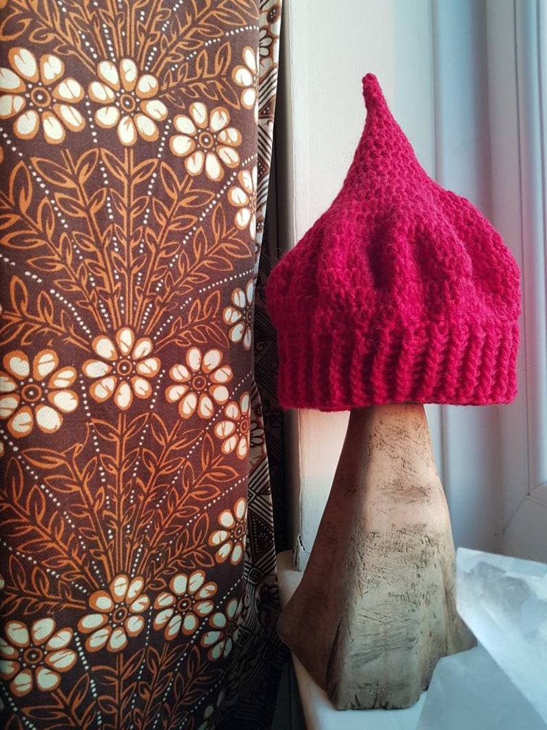 fire pixie hat handmade from Alpaca
