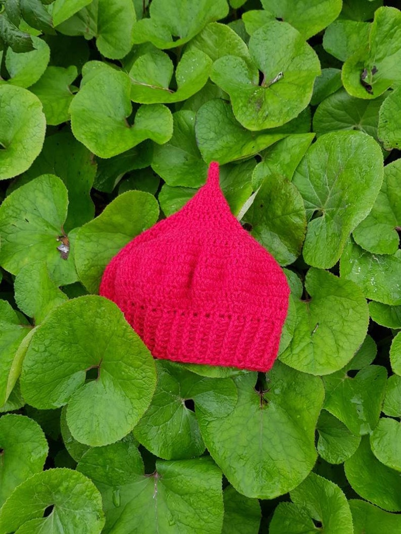fire pixie hat handmade from Alpaca