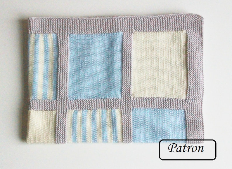 French baby blanket knit pattern / French knit blanket pattern Etsy