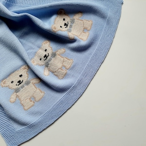 Baby blanket PATTERN / Knit baby blanket PATTERN / baby blanket knitting pattern / teddy blanket pattern