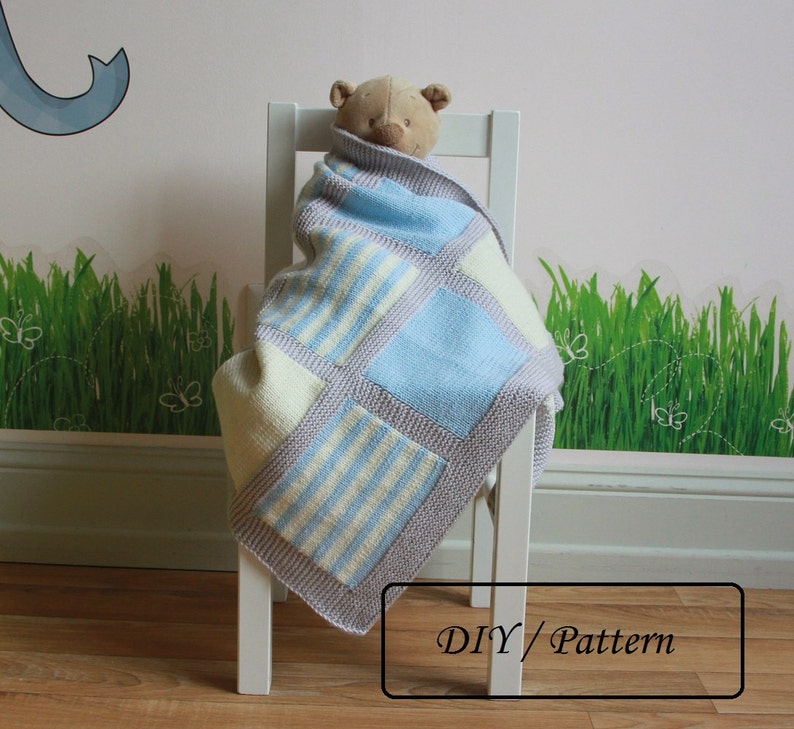 Knit Baby Blanket PATTERN / Baby Blanket PATTERN/ Baby Blanket Etsy UK