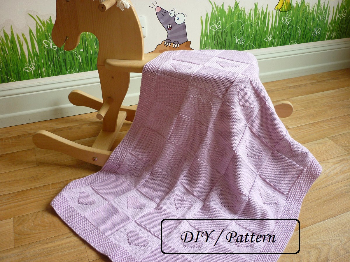 Baby Blanket PATTERN / Heart Baby Blanket Pattern / Baby Etsy UK