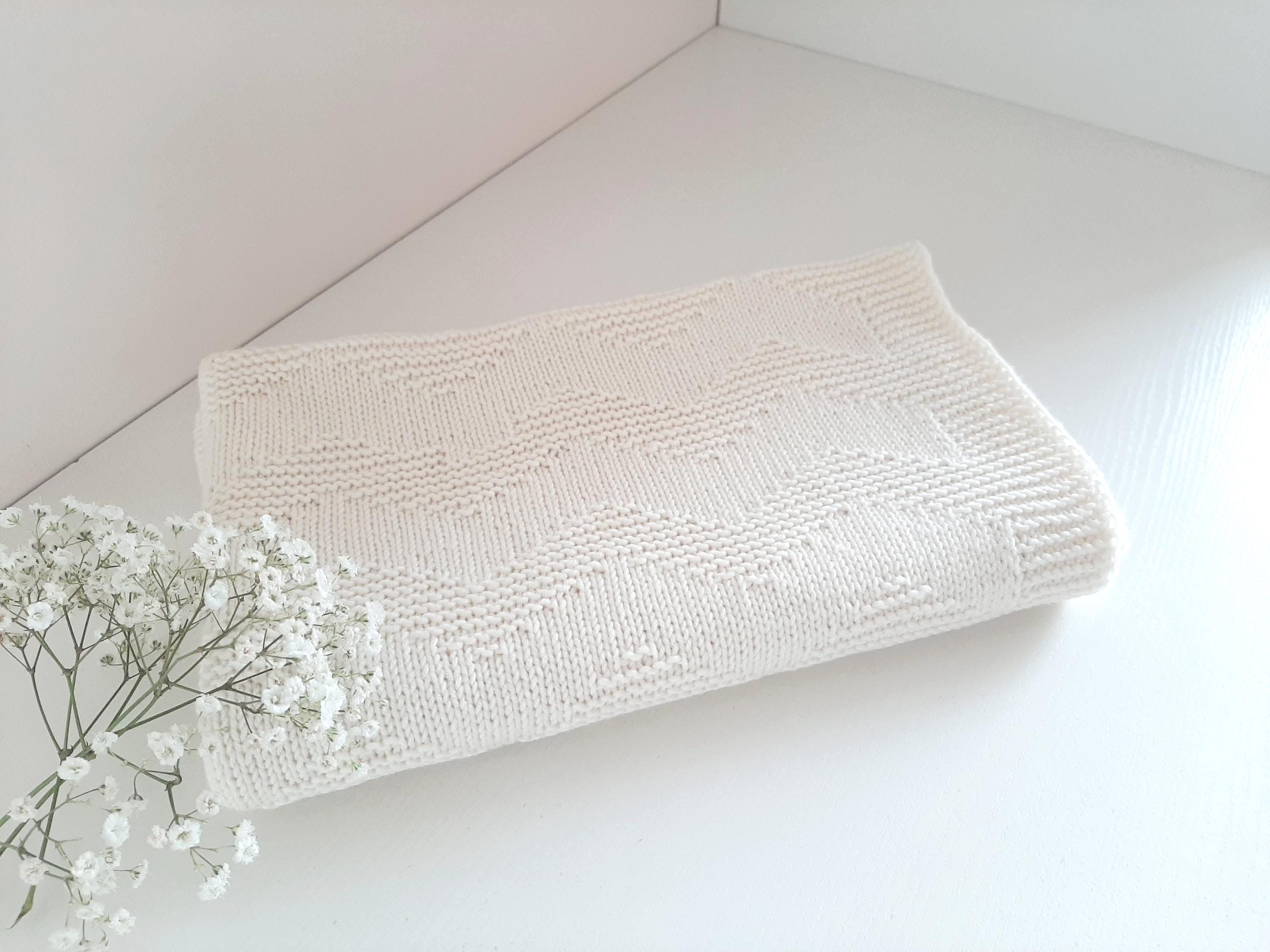 Beginner Knit Baby Blanket Pattern – Knit & Purl (PDF) - Etsy