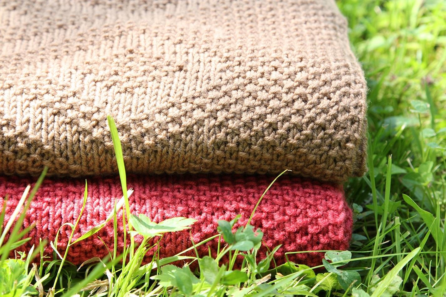 Knit Purl Baby Blanket Pattern -baby Blanket Knitting Pattern - PDF in ...