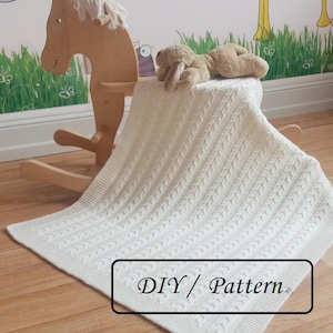 Baby blanket knitting PATTERN / baby blanket PATTERN / knit baby blanket pattern