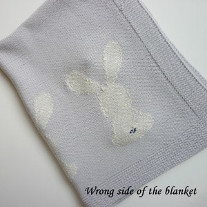 Baby blanket knitting pattern / baby blanket PATTERN / Bunny baby blanket knitting pattern image 4