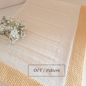 Baby blanket knitting PATTERN/ baby blanket knitting PATTERN / easy baby blanket pattern