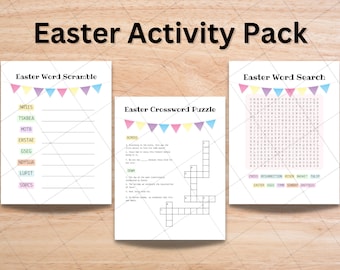 Easter Activity Pack - Printable Coloring and Activity Sheets for Kids - Easter Games and Party Pages