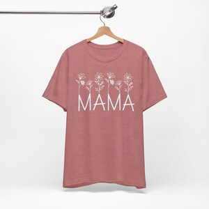 Mama Flowers Jersey Short Sleeve Tee