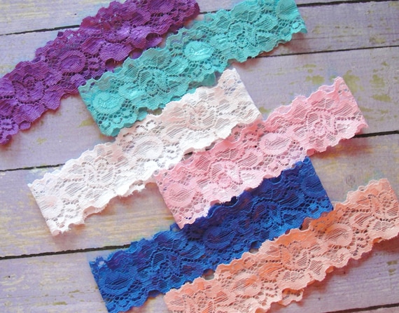 Custom Color Lace Garter Garter Belt Throw Garter Plain Etsy