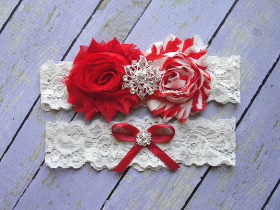 Red Garters Red Bridal Garter Wedding Garter Garter Etsy