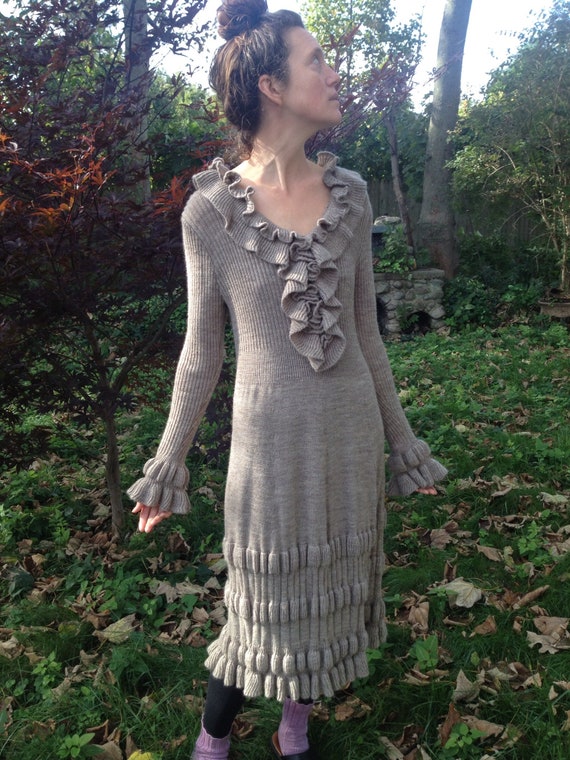 SALE Wool Knit Dress - image 1