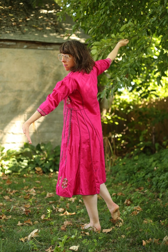 Embroidered Folk Dress Gem