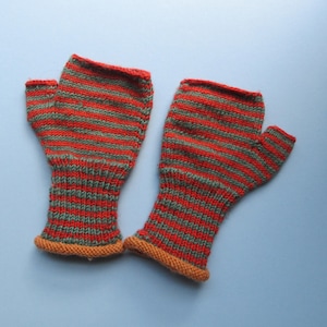 Hand-Knit Fingerless Gloves