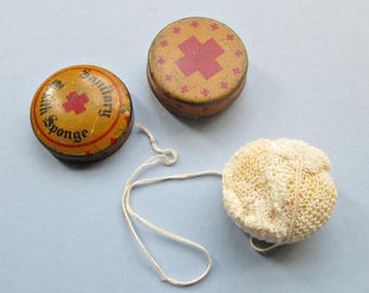 1920s contraceptive sponge in its original case